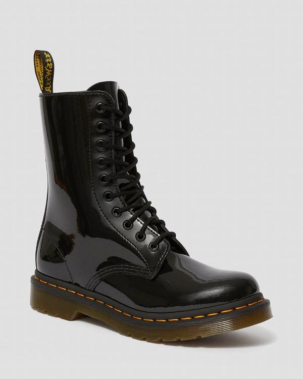 Dr Martens Dámské Kotníkové Boty 1490 Patent Černé, CZ-792408